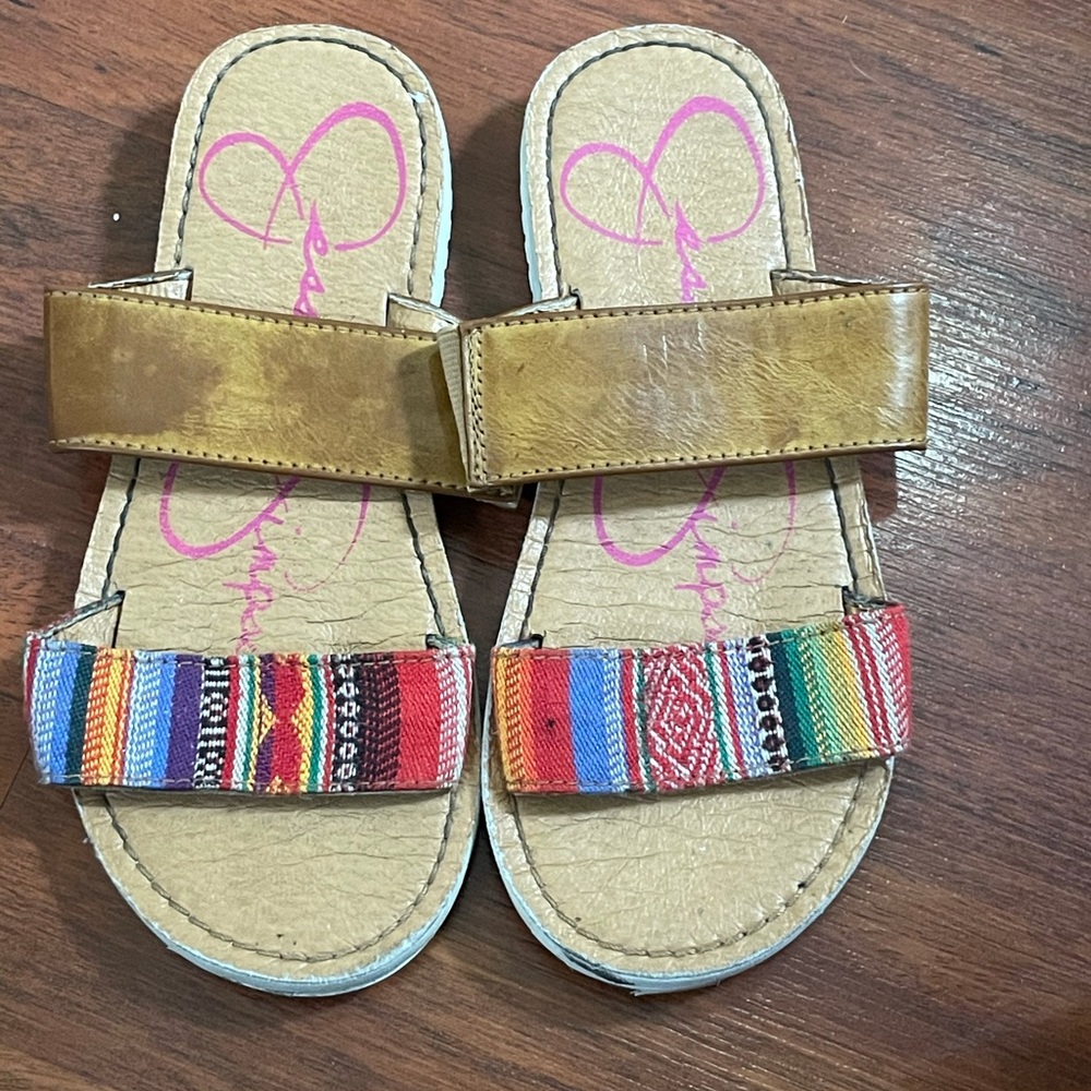 Girls Jessica Simpson Mexico sarape strap sandal - Picture 2 of 7